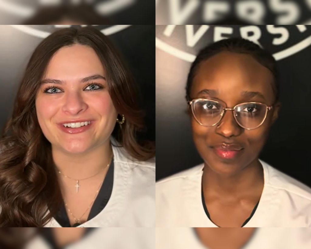 Headshots of Bachelor of Science in Nursing students, Isabella Slaina and Natasha Sombie.