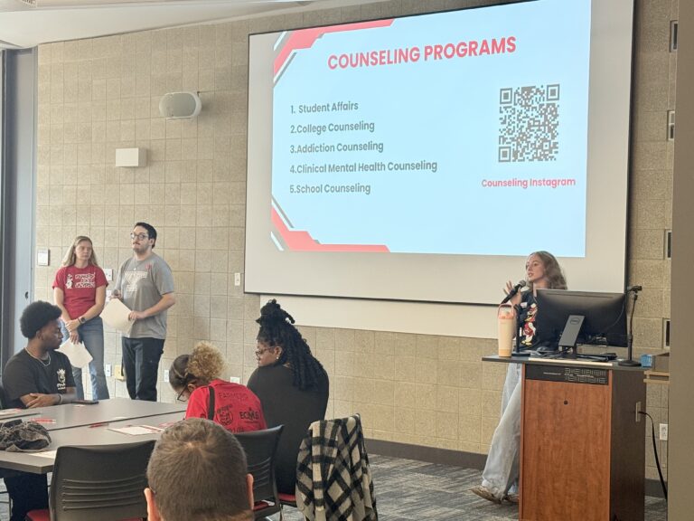 YSU SALSA presenting to the campus student leaders