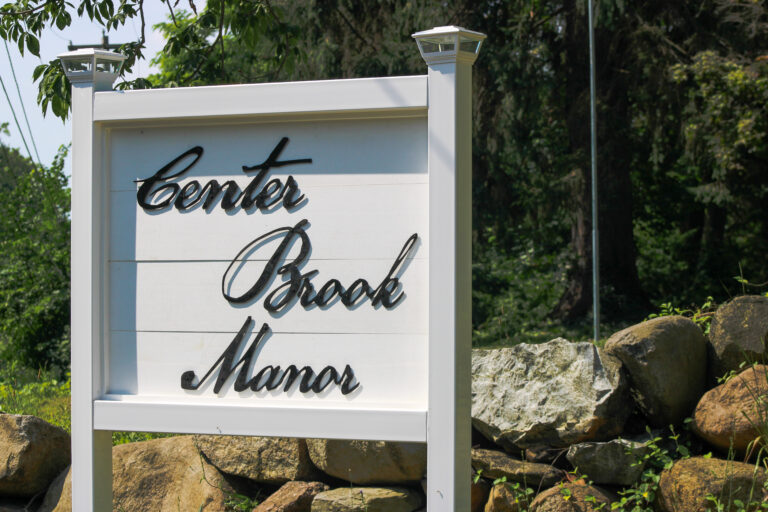 Center Brook Manor sign