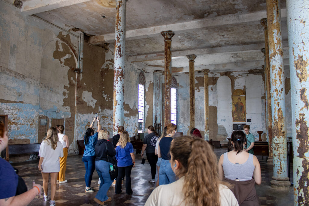 YSU History and English students at the Ohio State Reformatory